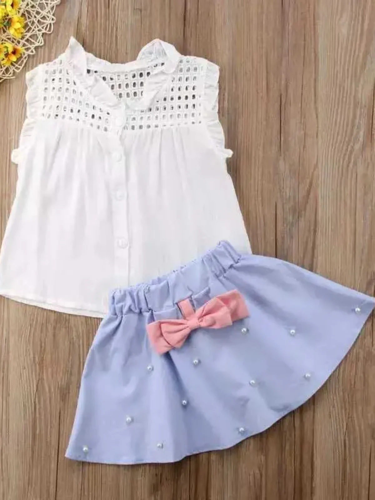 Brilliant Days Pearl Pleated Skirt Set - Image 6