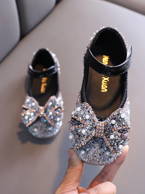 Sparkly Bow Mary Jane Shoes By Liv and Mia - Image 5