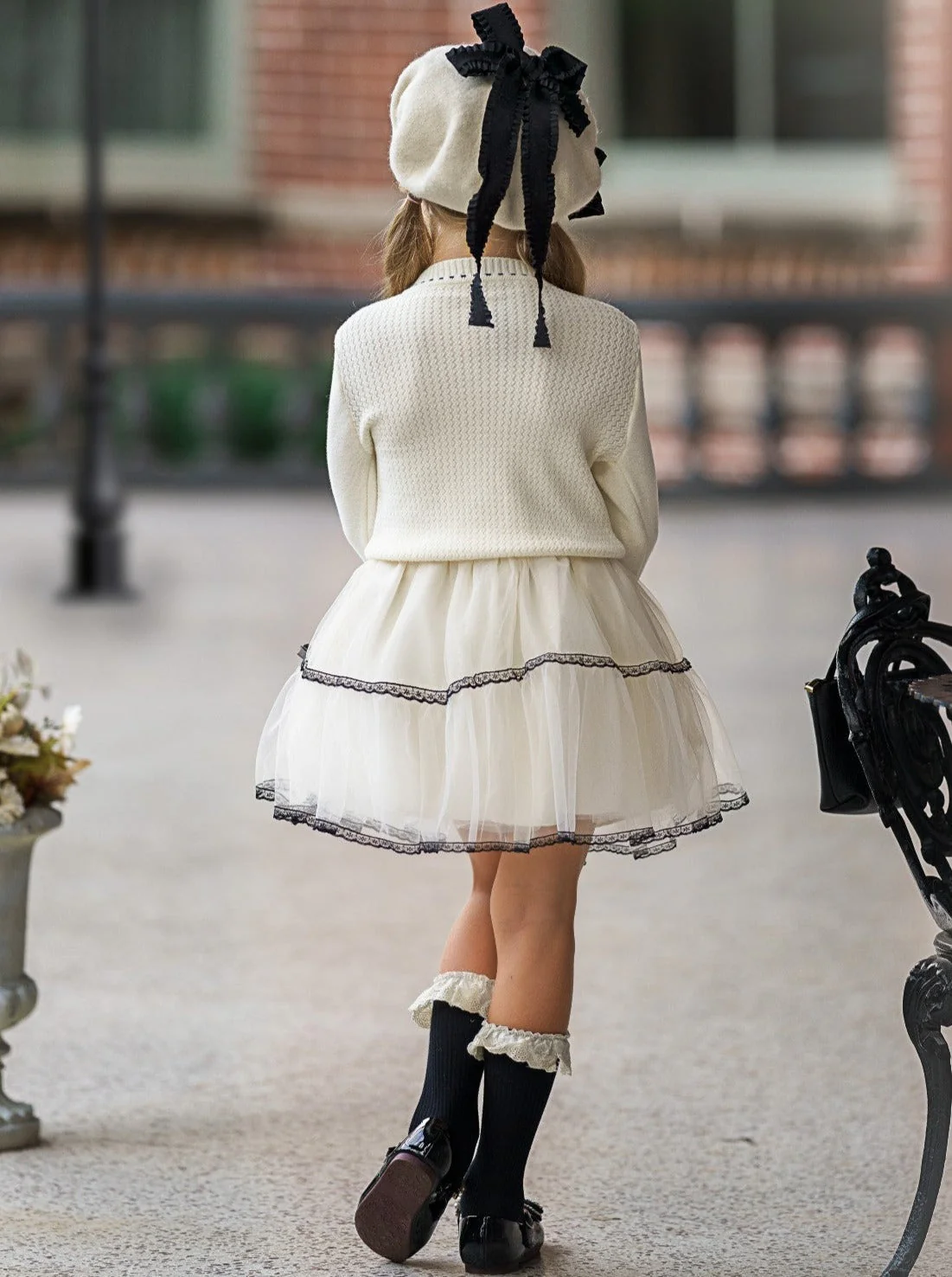Bows and Tulle Sweater and Tutu Skirt Set - Image 12