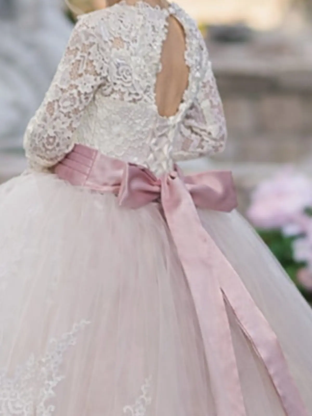 Oh So Stunning Crystal Belt Communion Gown - Image 3