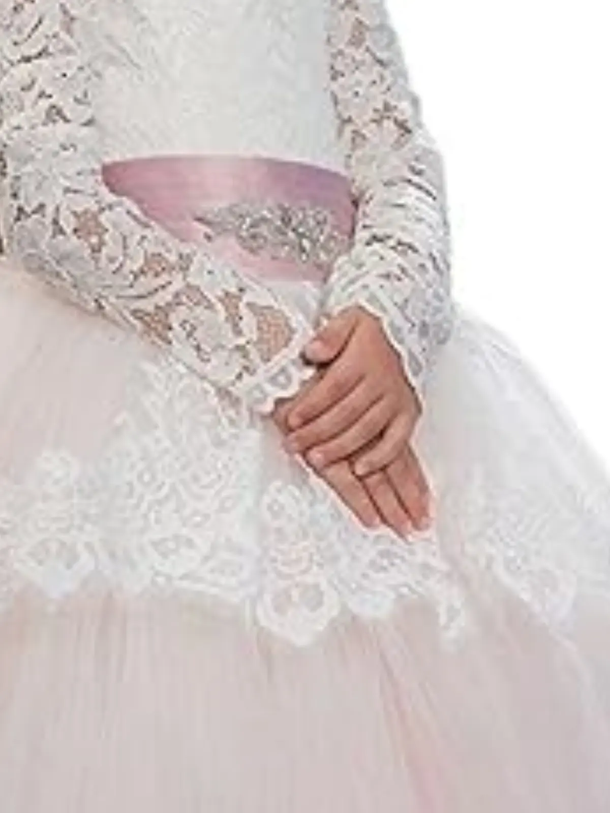 Oh So Stunning Crystal Belt Communion Gown - Image 4