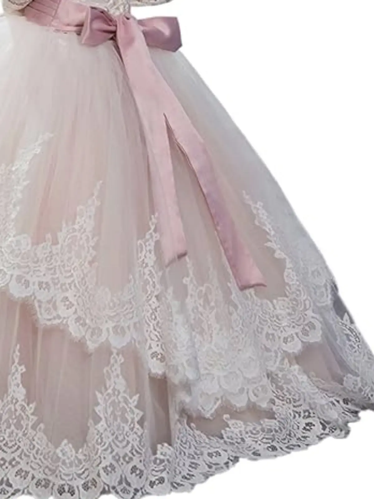 Oh So Stunning Crystal Belt Communion Gown - Image 5
