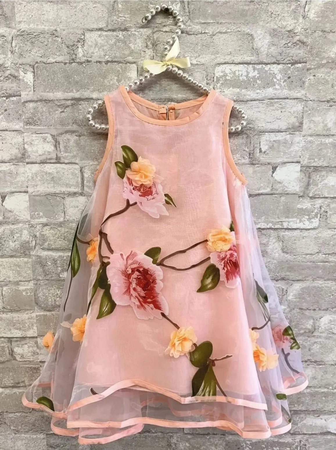 Spring Dreams Flower Lace Party Dress - Image 4