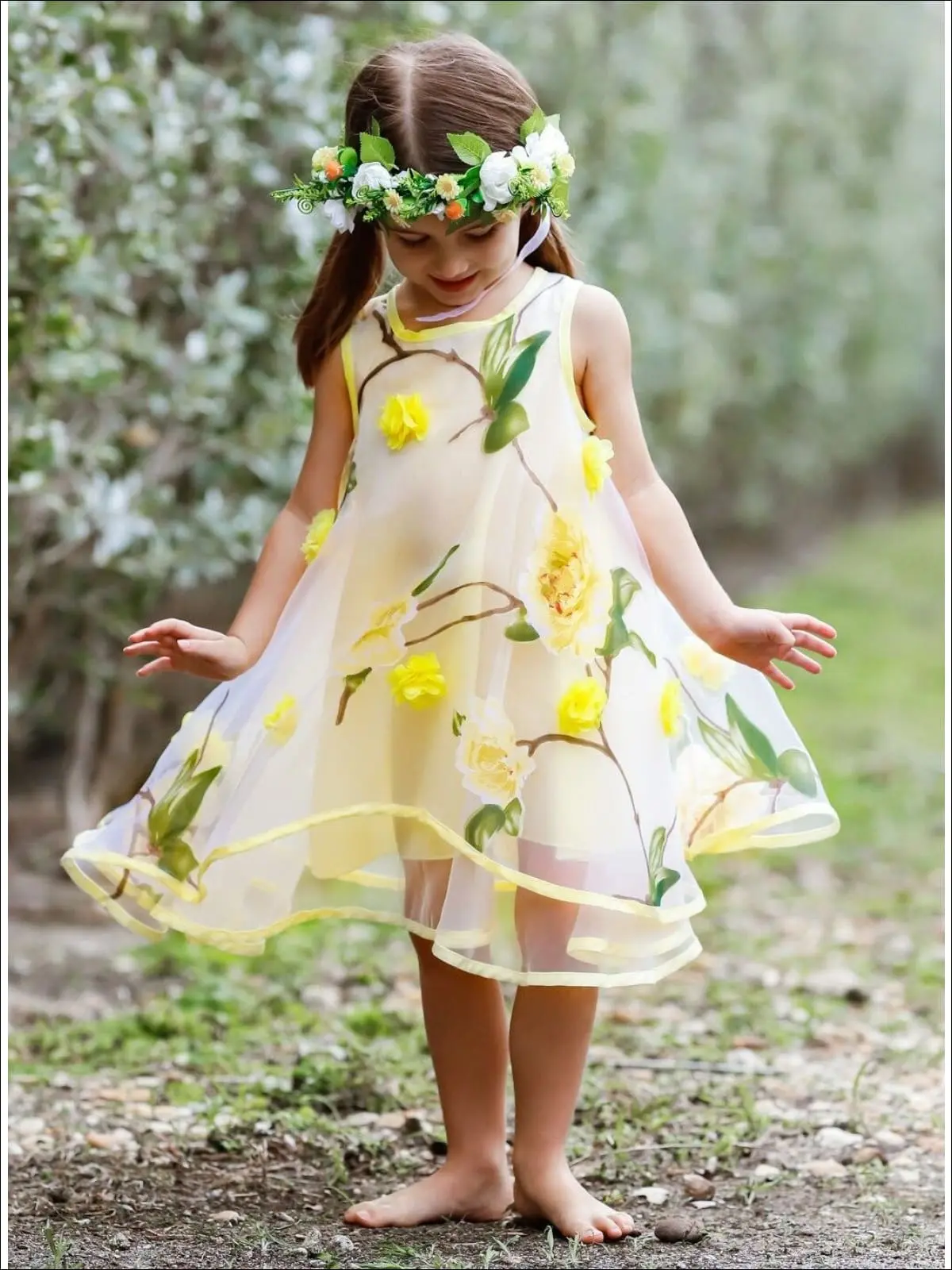 Spring Dreams Flower Lace Party Dress - Image 5