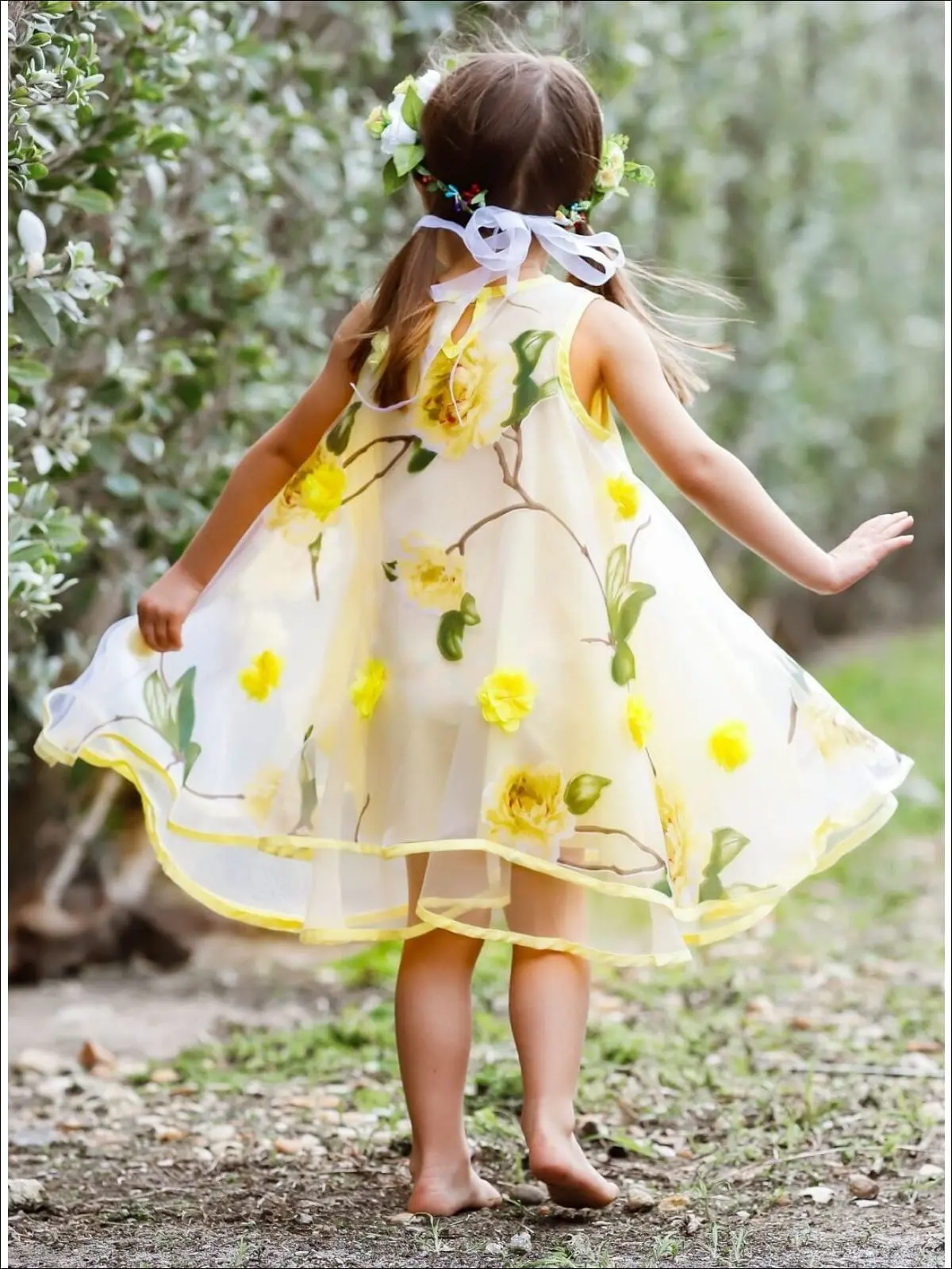 Spring Dreams Flower Lace Party Dress - Image 7