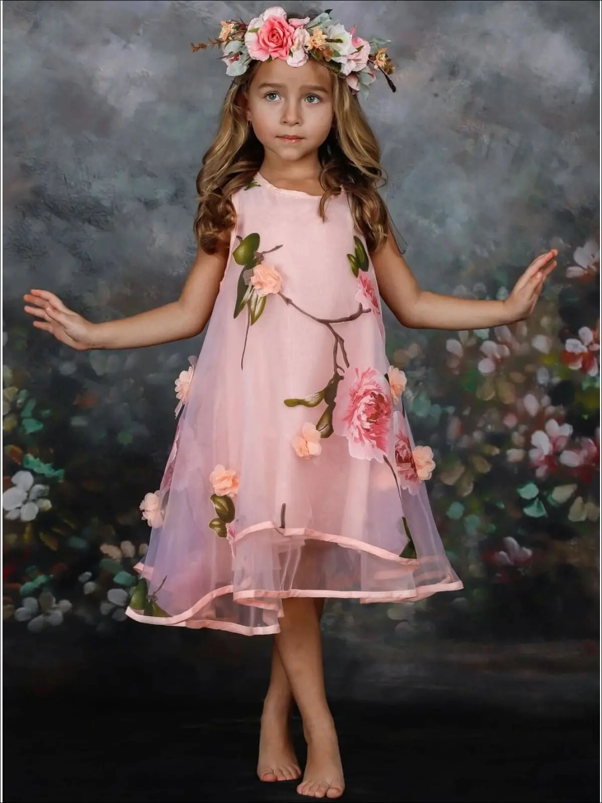 Spring Dreams Flower Lace Party Dress - Image 8
