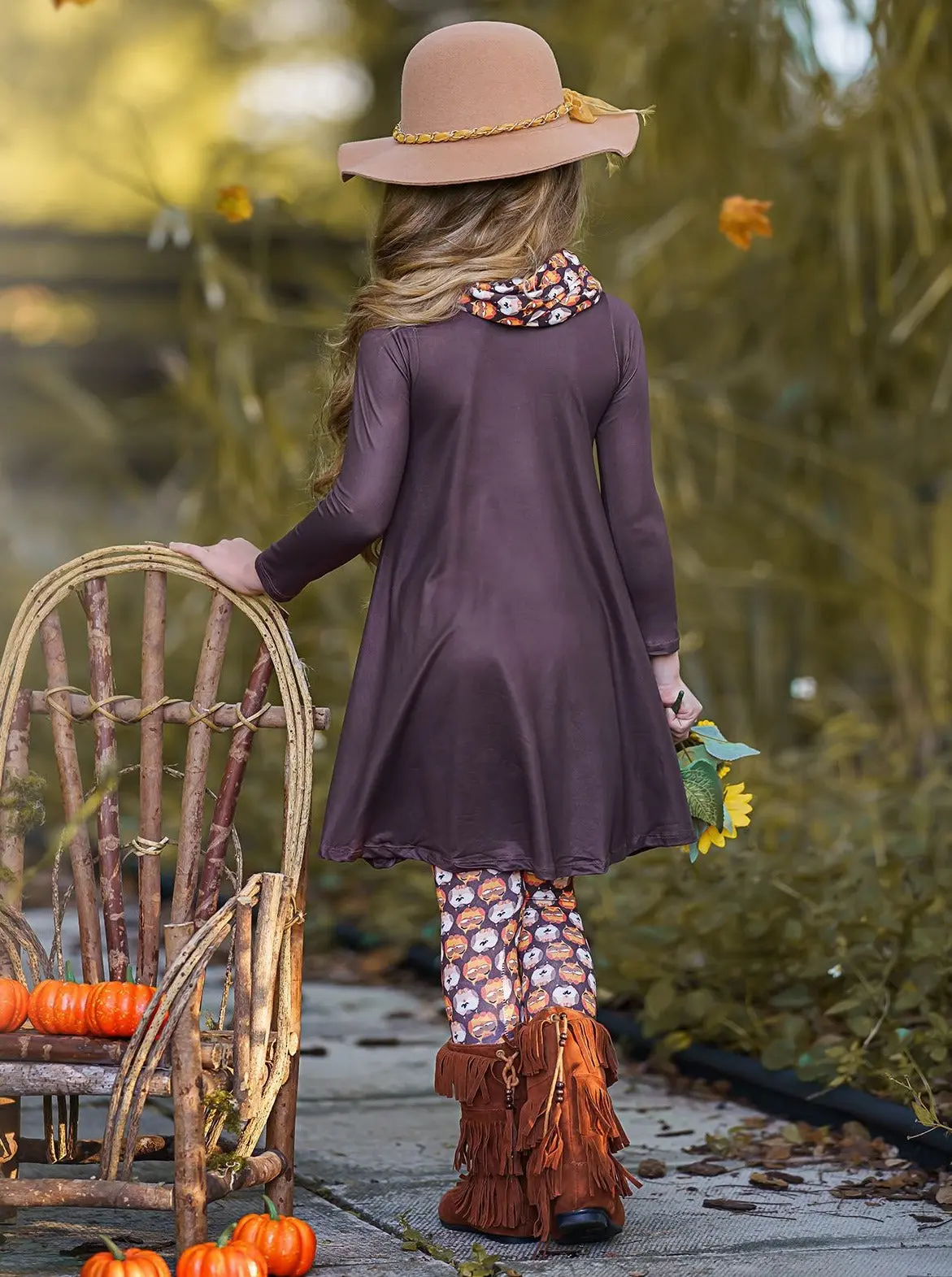 Furry Friends Slouch Pocket Tunic, Scarf and Legging Set - Image 7