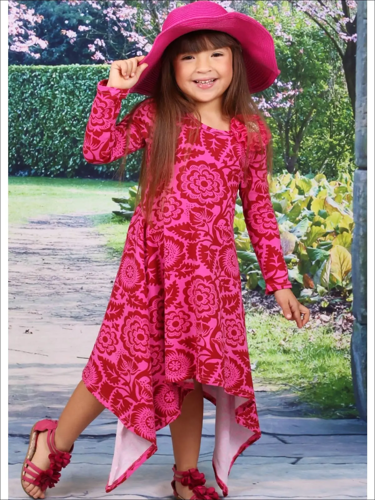 Just The Sweetest Medallion Print Sidetail Dress - Image 3