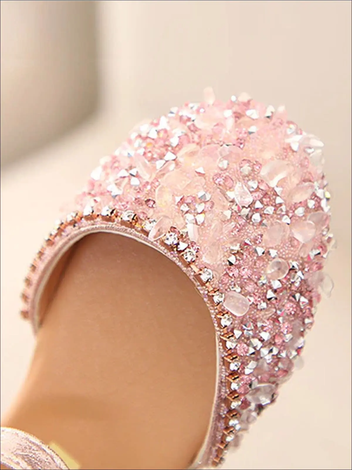 Princess Sequined Bow Back Flats By Liv and Mia - Image 6