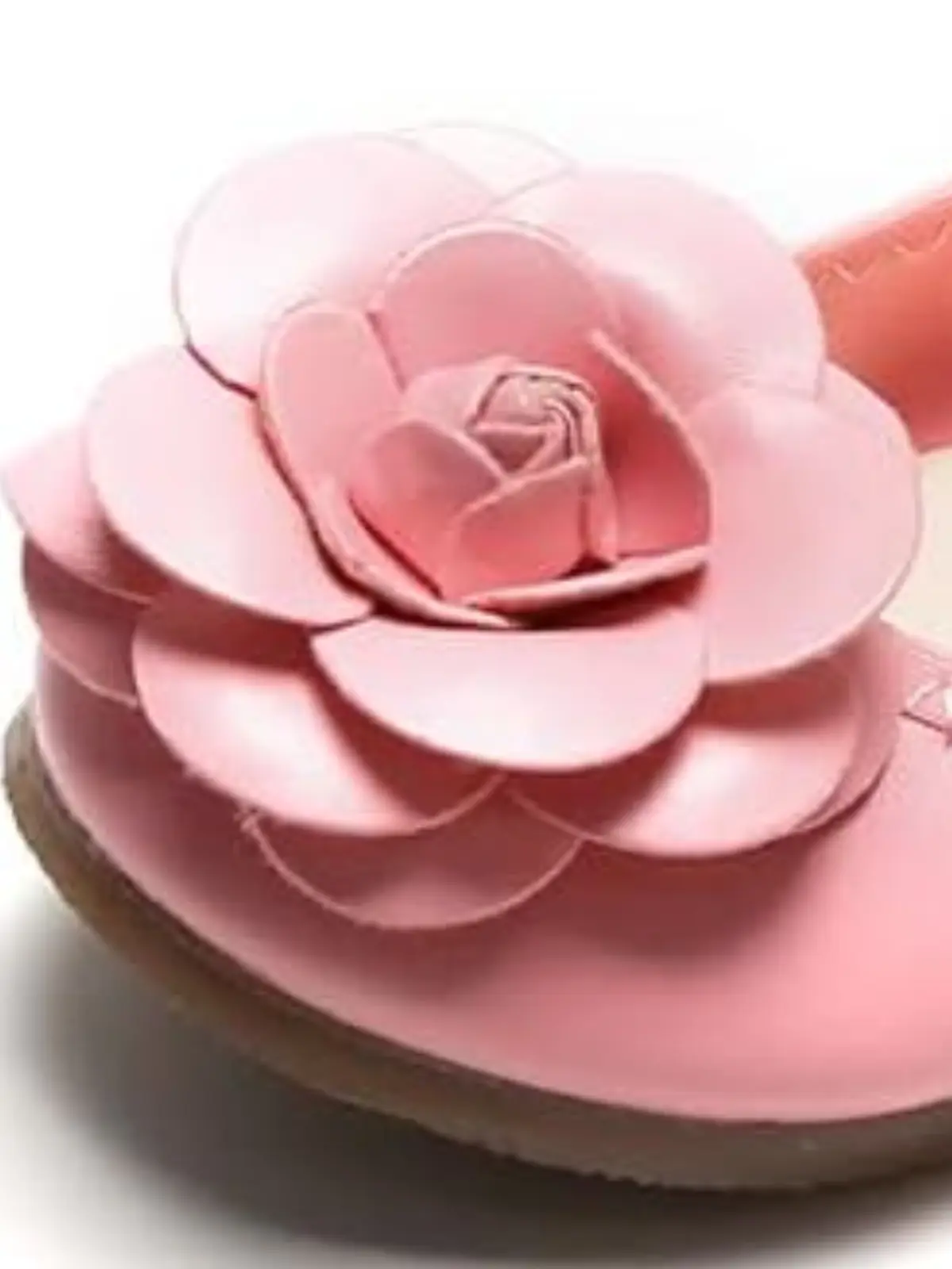 Rose Applique Synthetic Leather Flats By Liv and Mia - Image 6