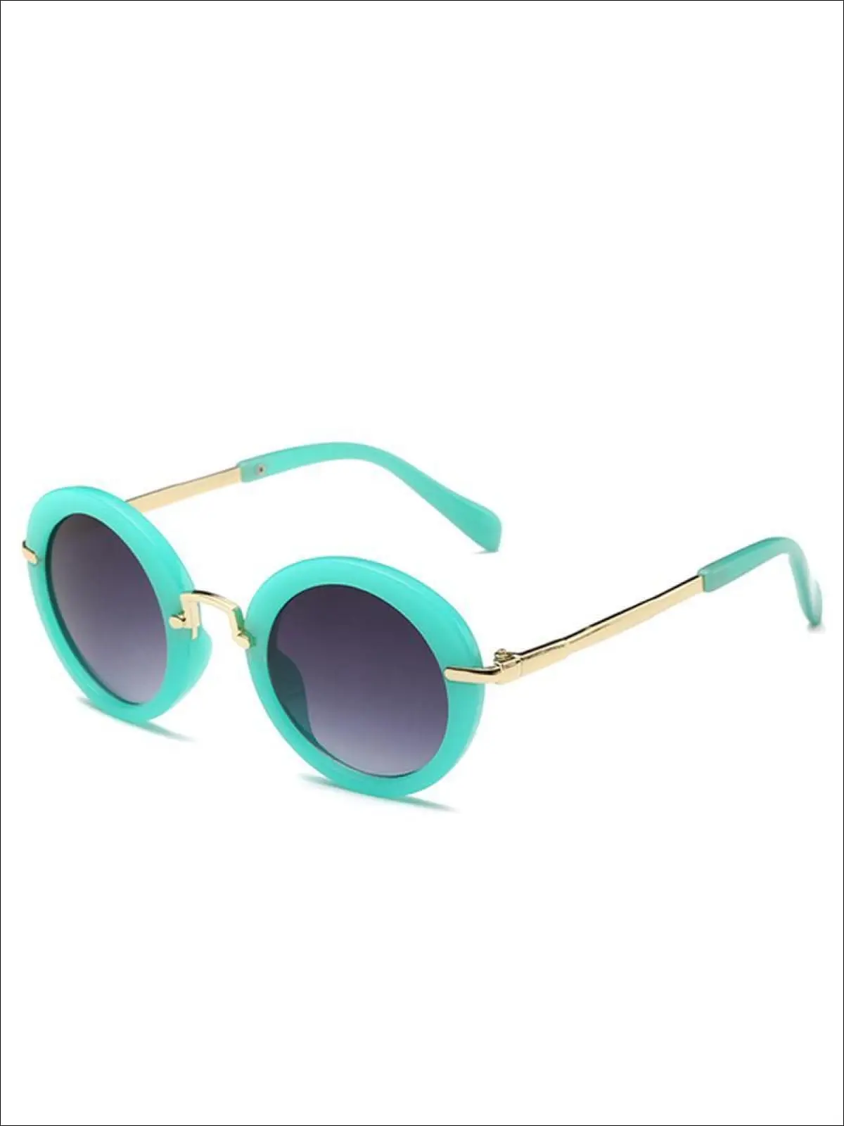 Girls Round Retro Sunglasses - Image 5