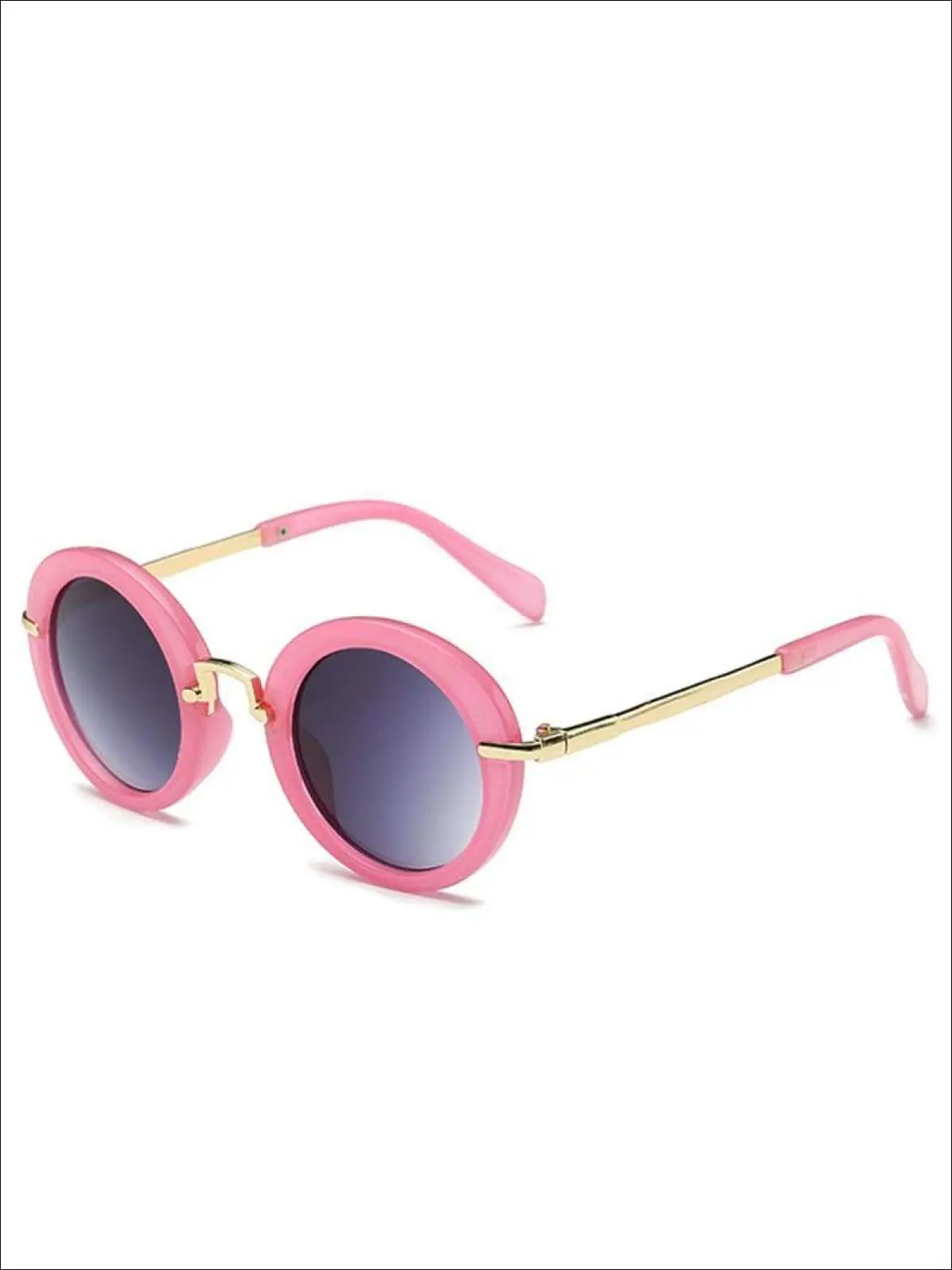 Girls Round Retro Sunglasses - Image 7