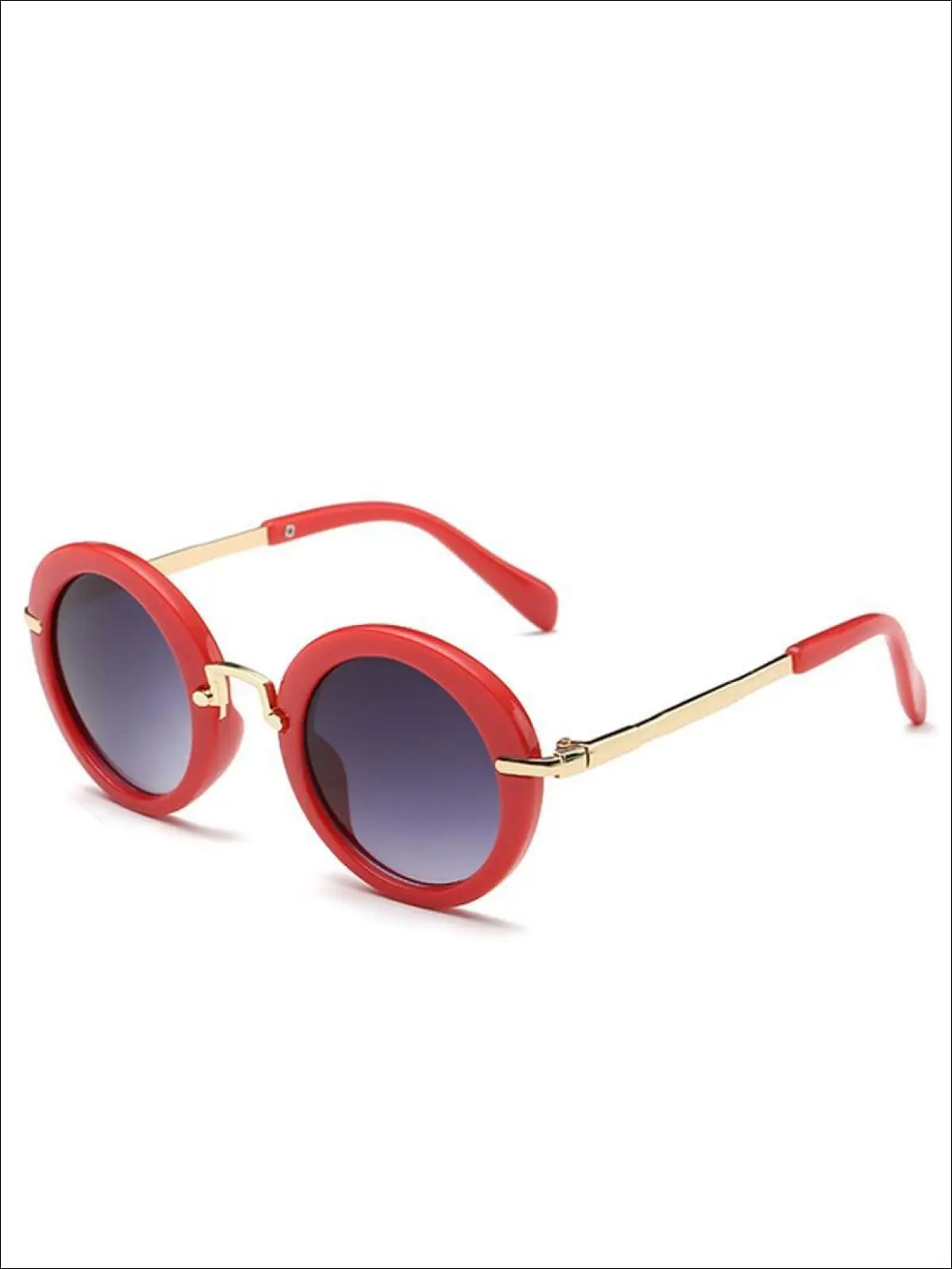Girls Round Retro Sunglasses - Image 8