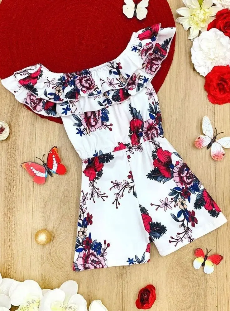 Mia Rose Ruffle Bib Romper - Image 3