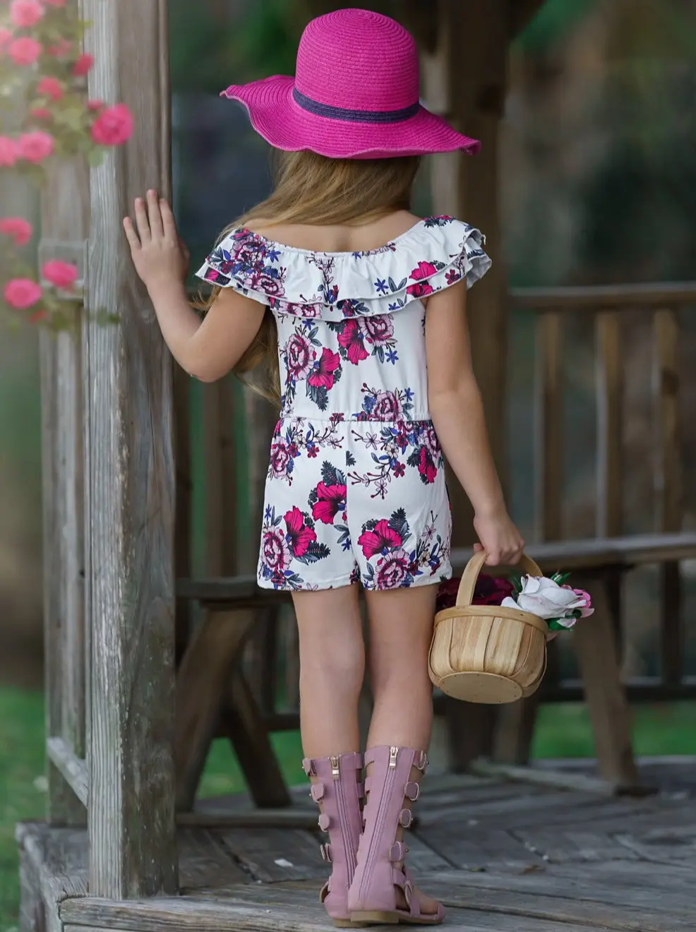 Mia Rose Ruffle Bib Romper - Image 5