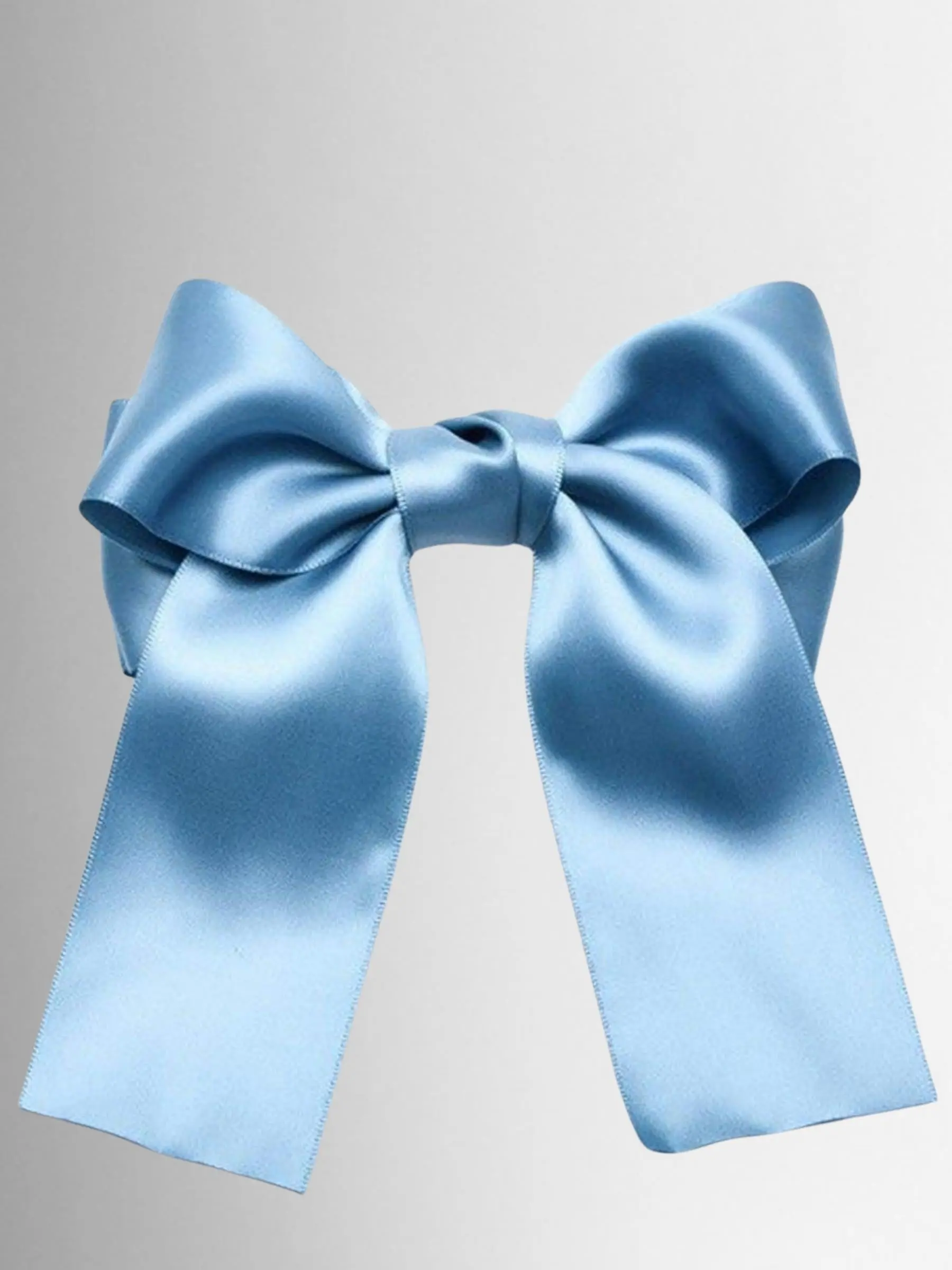 Girls Satin Large Bow Hair Clip - Image 8