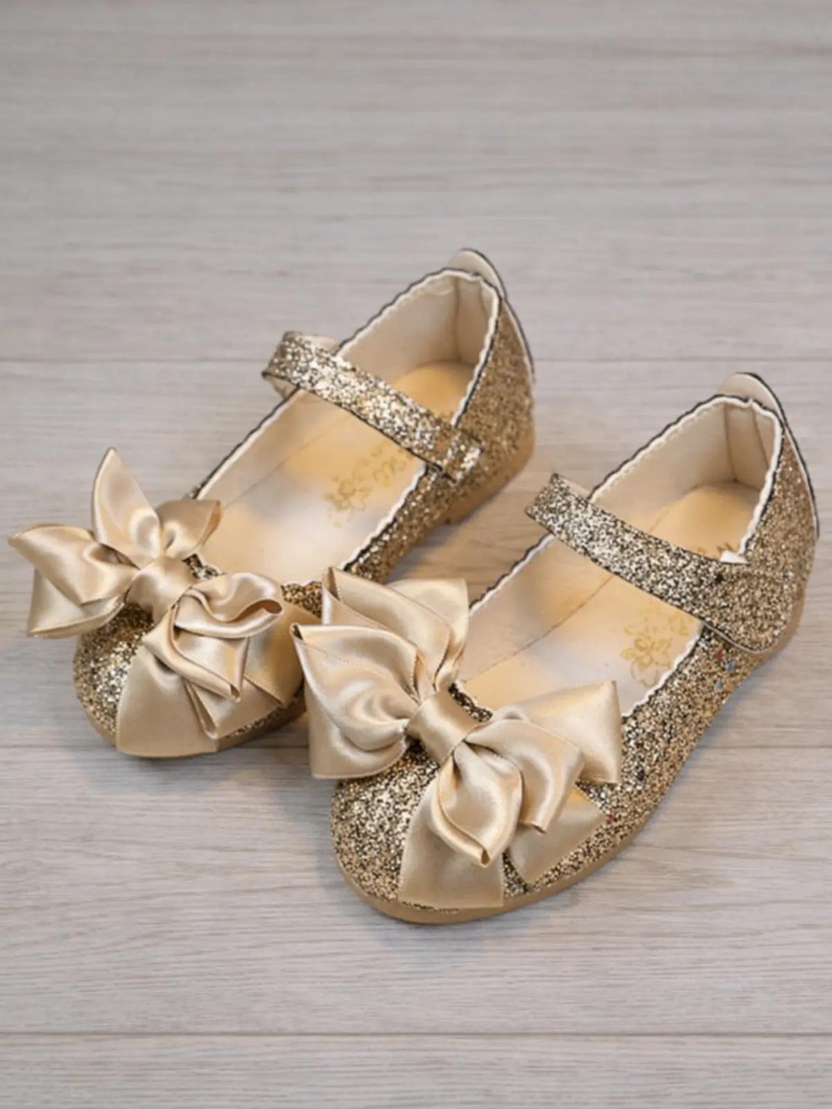 Step and Shine Glitter Bow Shoes By Liv and Mia - Image 3