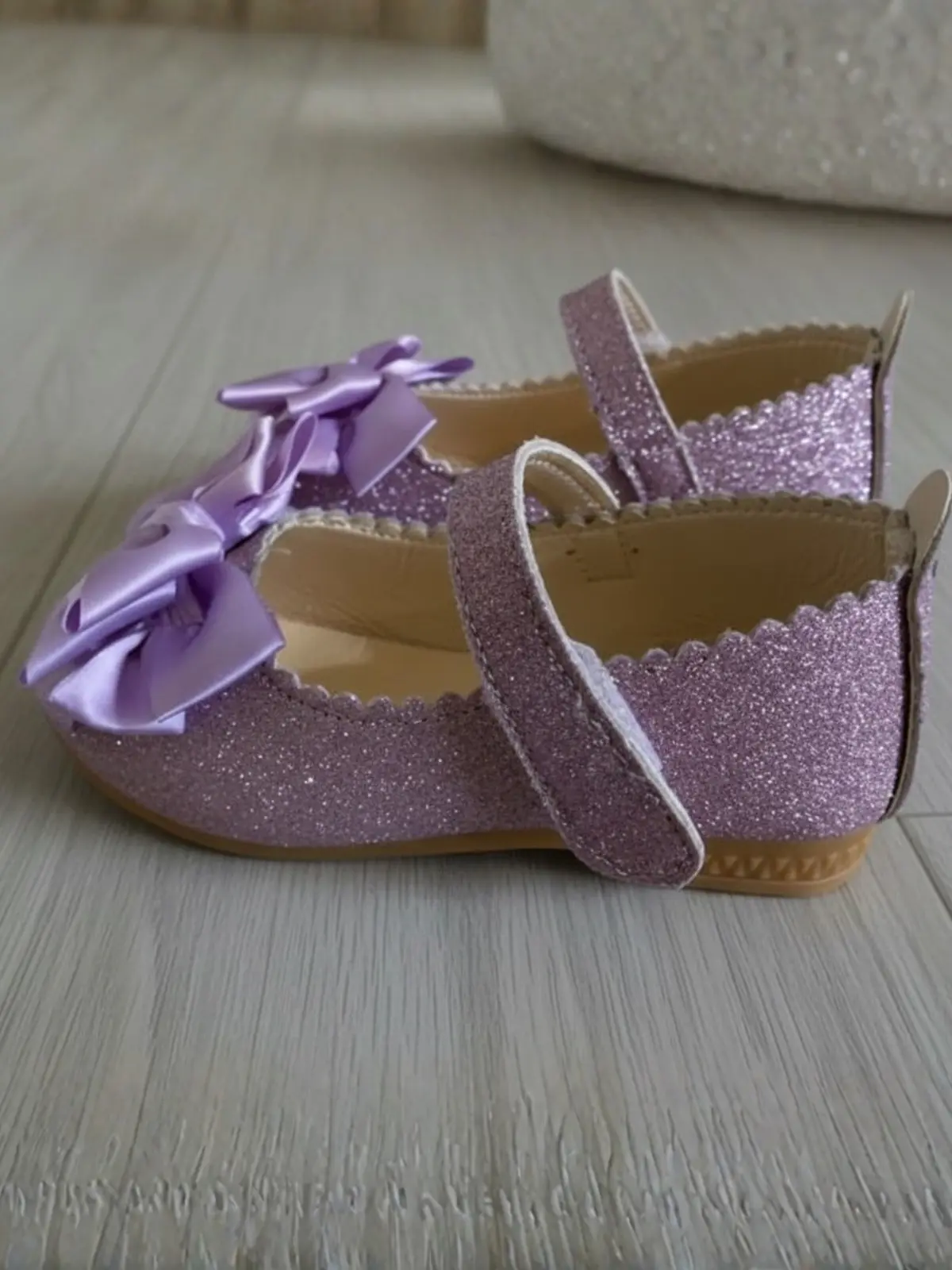 Step and Shine Glitter Bow Shoes By Liv and Mia - Image 4