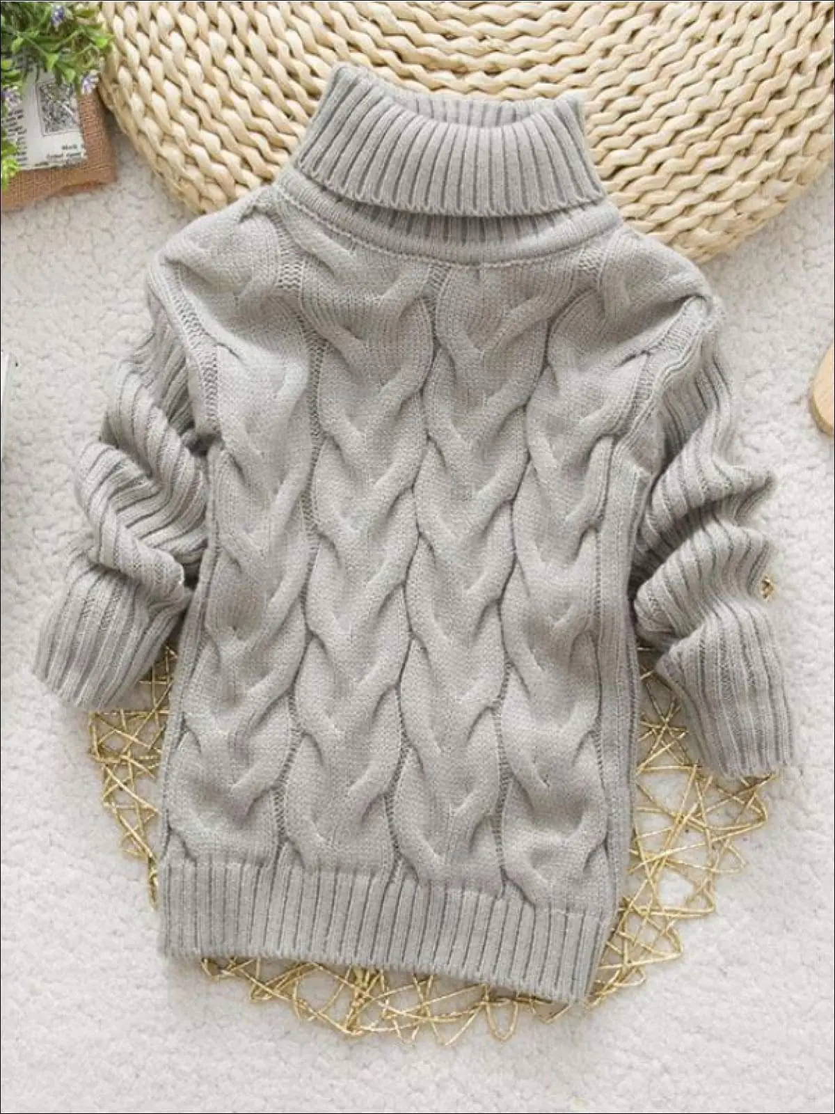 Thick Knitted Turtleneck Sweaters - Image 5
