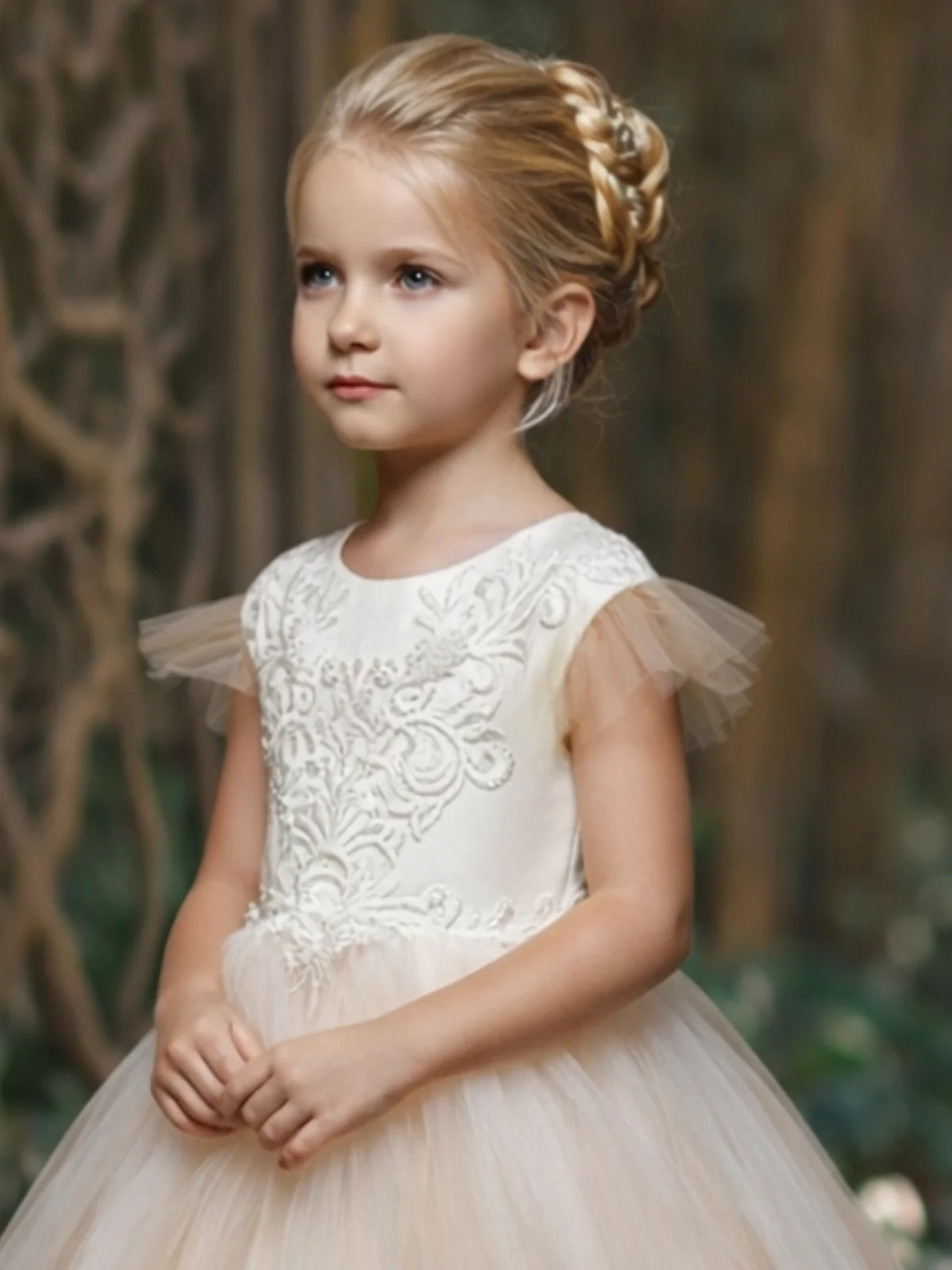 Effortless Princess Embroidered Communion Gown - Image 3