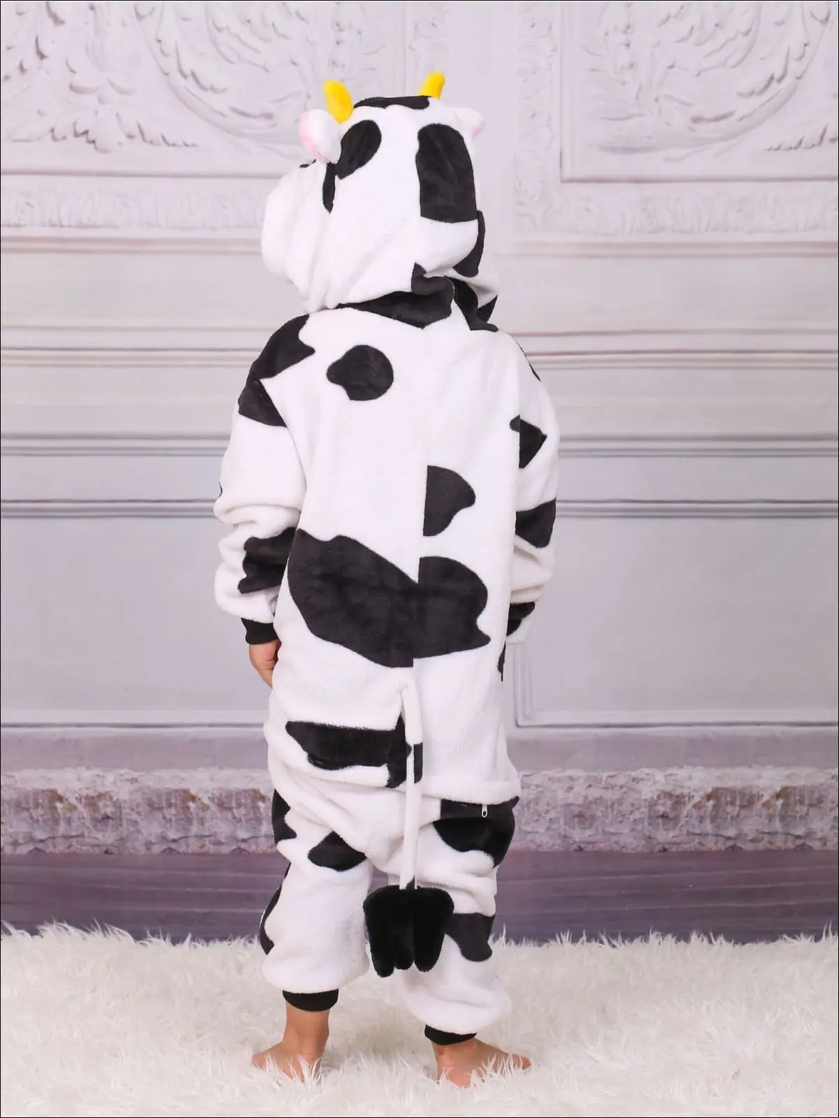 Over The Moon Cow Hooded Onesie Pajamas - Image 4