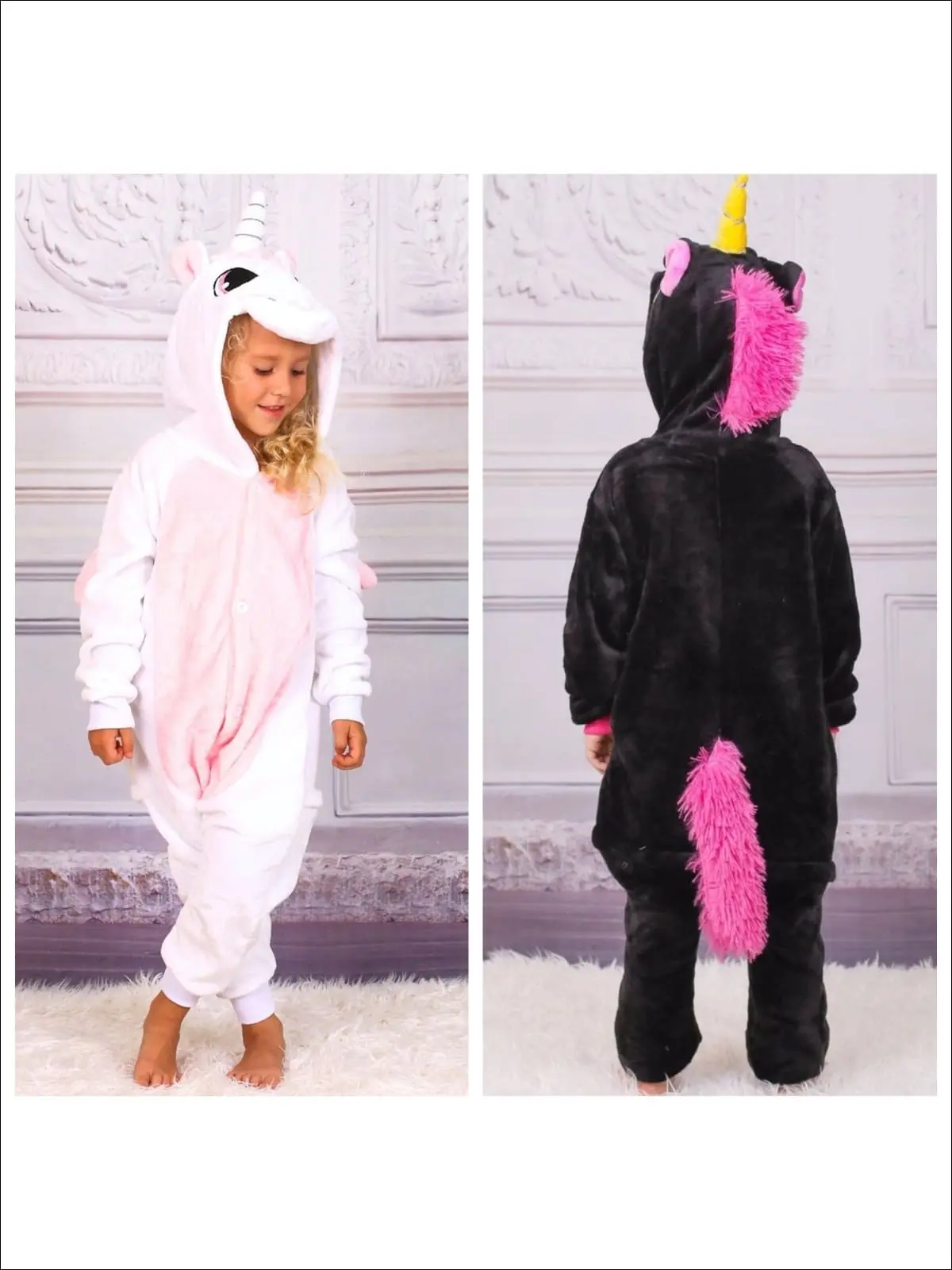 In The Clouds Unicorn Hooded Onesie Pajamas - Image 3