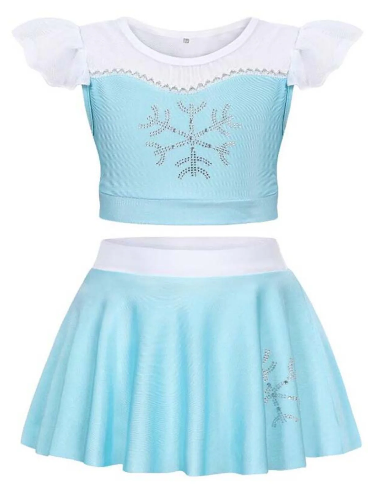 Pretty Princess Light Blue Two Piece Swimsuit - Image 3