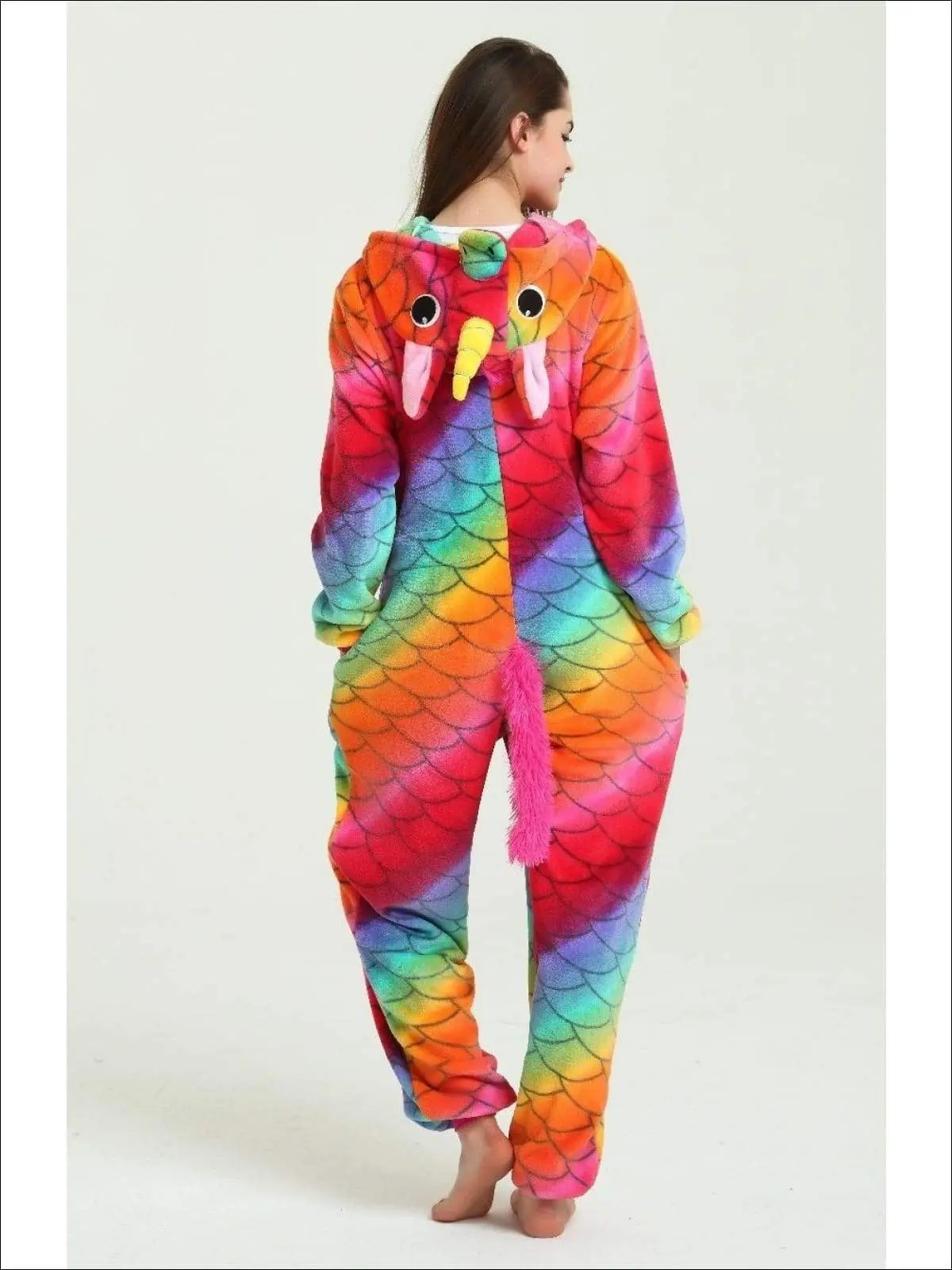 Mommy and Me Rainbow Scale Unicorn Onesie Pajamas - Image 6