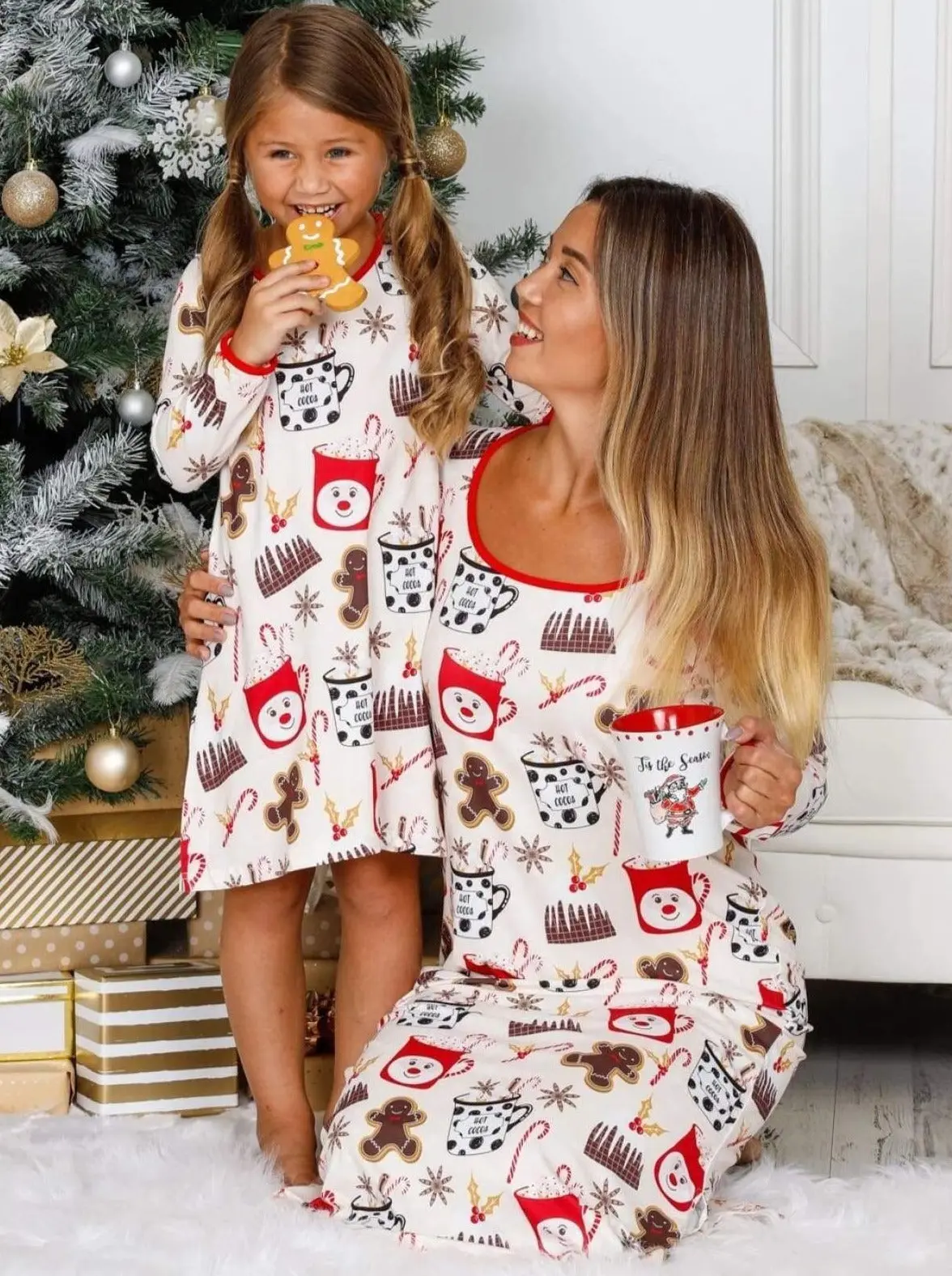 Mommy and Me Matchy-Matchy Nightgown Pajama - Image 6