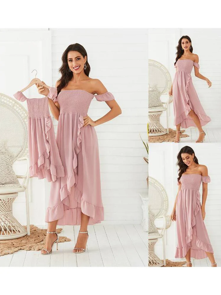 Mommy and Me Flowy Smocked Maxi Dress - Image 4